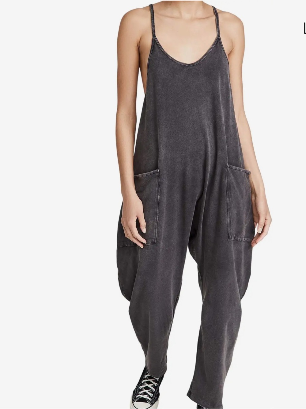 Free People Movement Hot Shot Romper Women’s XS Washed Brown Boho Casual onesie